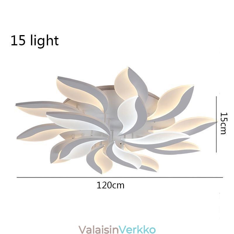 Akryyli terälehti upotettava kattovalaisin