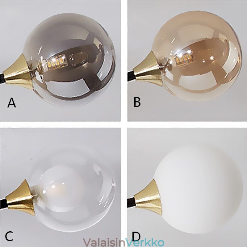 Lasipallo uppoasennus Magic Bean kattovalaisin