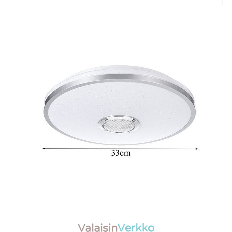 Uppoasennettava värikäs kattovalo Bluetooth-musiikkikaiuttimen ajoitustoiminnolla