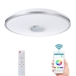 Uppoasennettava värikäs kattovalo Bluetooth-musiikkikaiuttimen ajoitustoiminnolla