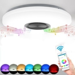 Uppoasennettava koristelamppu Remote APP Ohjaus Bluetooth-musiikkikaiutinlamppua
