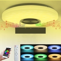Uppoasennettava koristelamppu Remote APP Ohjaus Bluetooth-musiikkikaiutinlamppua