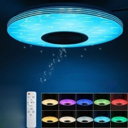 Uppoasennus kattovalaisin koristeellinen lamppu Kaukosäädin APP Ohjaa Bluetooth-musiikkikaiutinlamppua