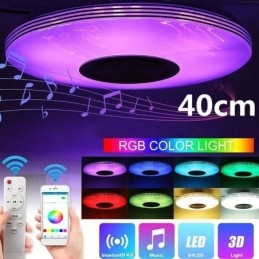 Uppoasennus kattovalaisin koristeellinen lamppu Kaukosäädin APP Ohjaa Bluetooth-musiikkikaiutinlamppua