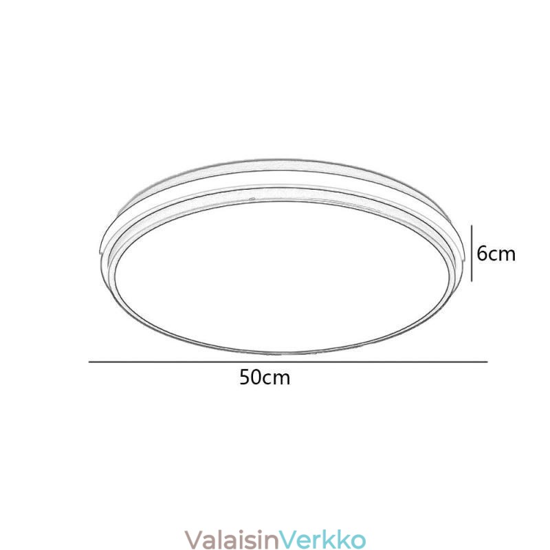 Minimalistinen pyöreä uppoasennus kattovalaisin Moderni akryylivalaistus