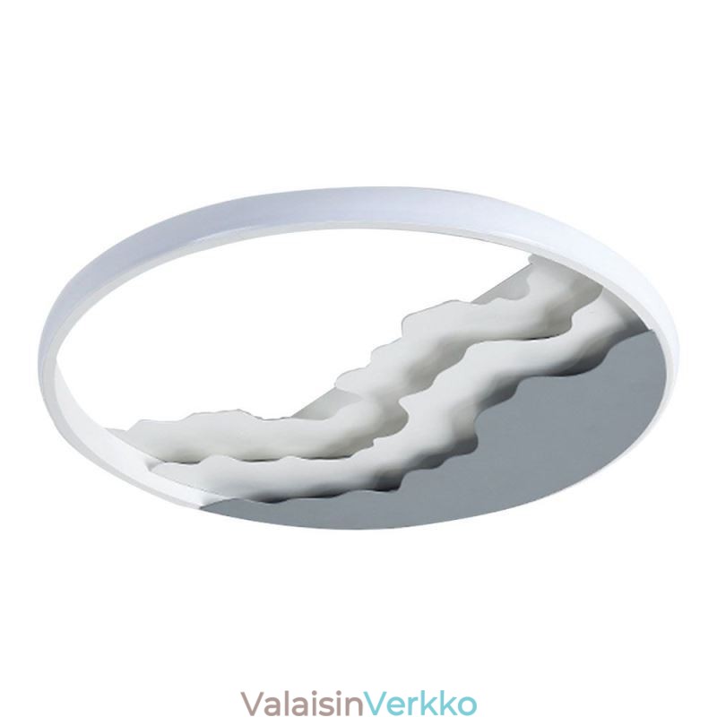 Pyöreä uppoasennus, ainutlaatuinen aaltomuotoinen akryylikattovalo