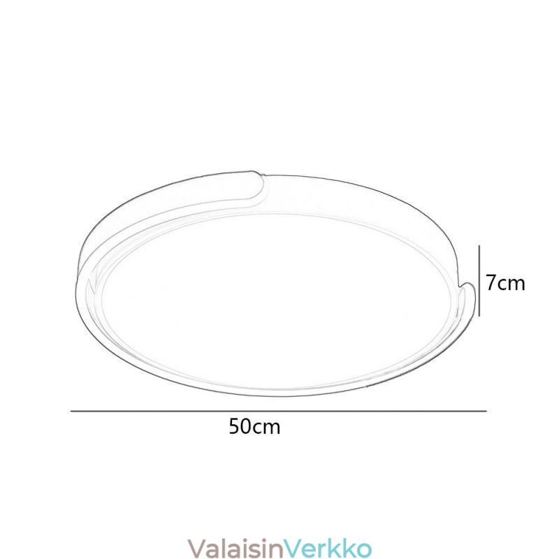Pyöreä akryyli upotettava kattovalaisin