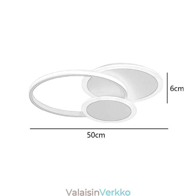 Pyöreä uppoasennusvalaisin Moderni akryylikattovalaisin