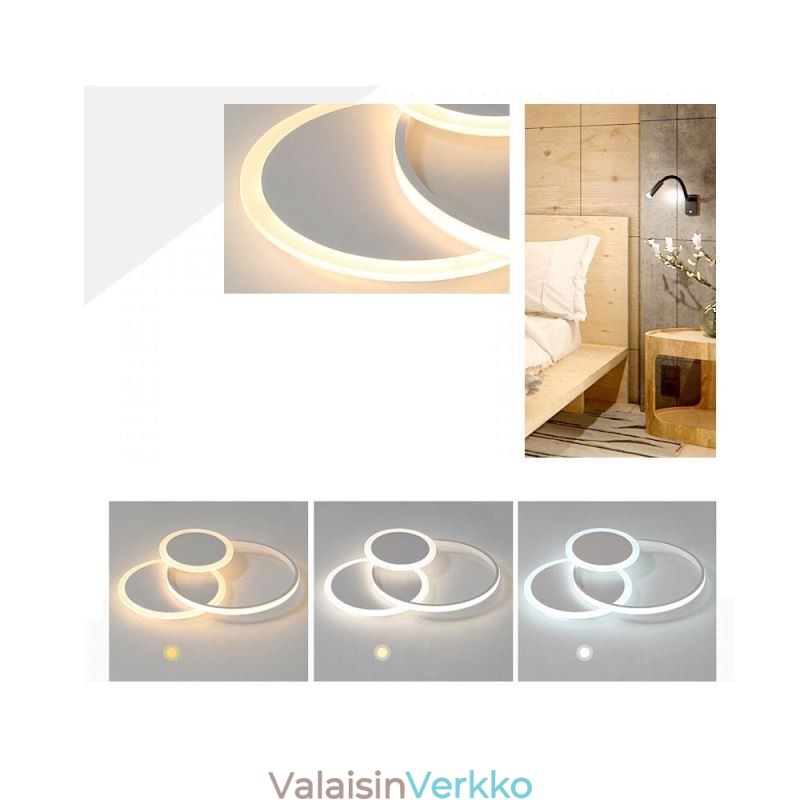 Pyöreä uppoasennusvalaisin Moderni akryylikattovalaisin