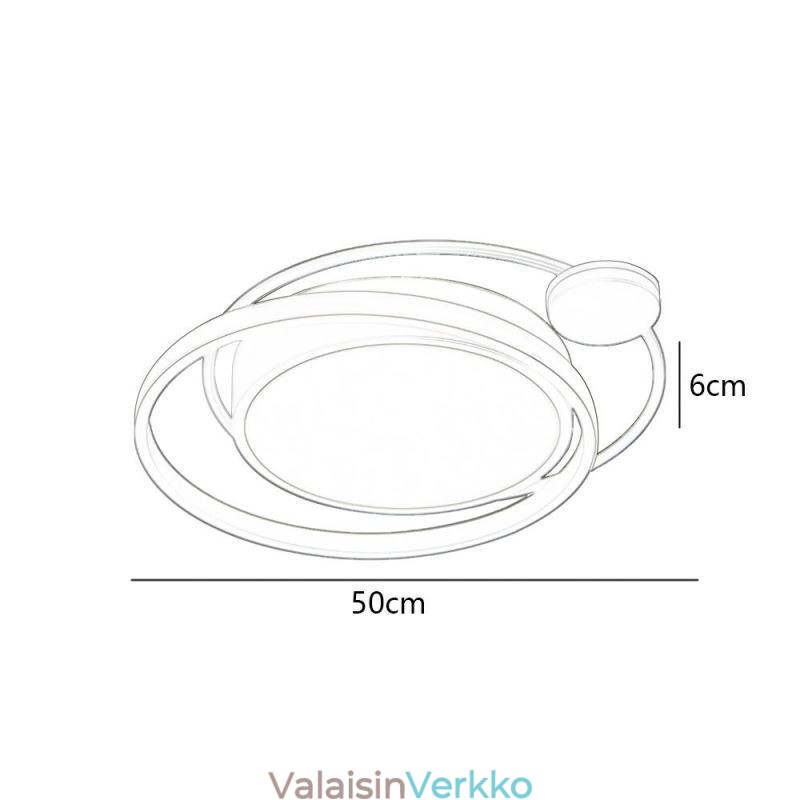 Nykyaikainen pyöreä upotettava kattovalo
