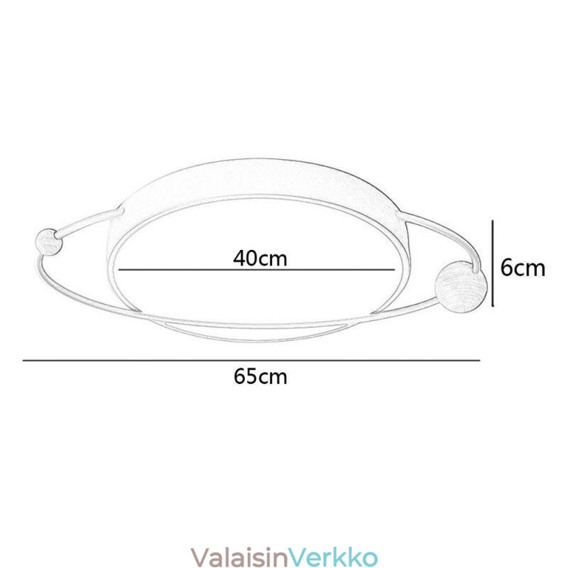 Moderni pyöreä kattovalaisin Planet uppoasennettava valaisin