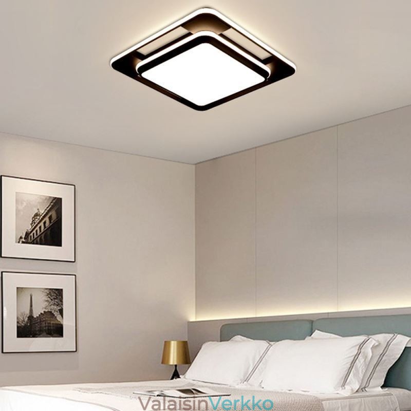 Moderni minimalistinen uppoasennusvalaisin neliön kattovalaisin