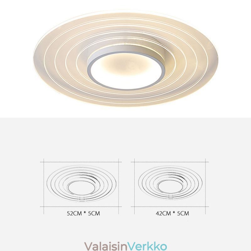 Moderni pyöreä uppoasennus kattovalaisin, minimalistinen valaisin