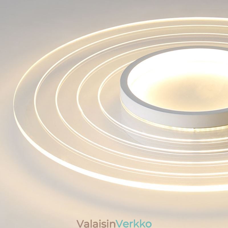 Moderni pyöreä uppoasennus kattovalaisin, minimalistinen valaisin