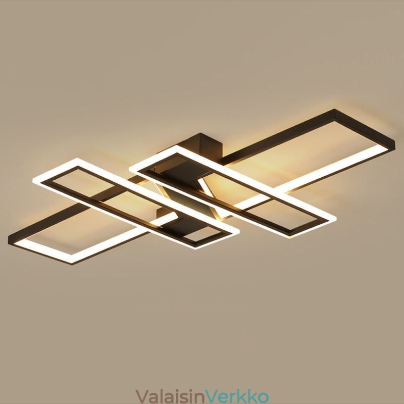 4 valoa uppoasennettava kattovalaisin Moderni geometrinen lineaarinen koristevalaisin