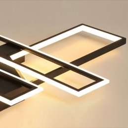 4 valoa uppoasennettava kattovalaisin Moderni geometrinen lineaarinen koristevalaisin