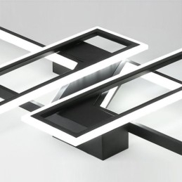 4 valoa uppoasennettava kattovalaisin Moderni geometrinen lineaarinen koristevalaisin