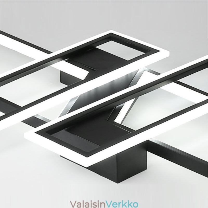 4 valoa uppoasennettava kattovalaisin Moderni geometrinen lineaarinen koristevalaisin