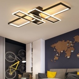 4 valoa uppoasennettava kattovalaisin Moderni geometrinen lineaarinen koristevalaisin