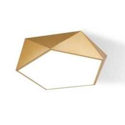 Kultainen geometrinen uppoasennettu akryylikattovalo