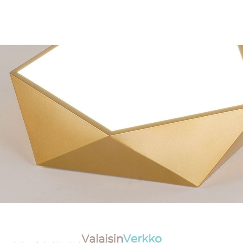 Kultainen geometrinen uppoasennettu akryylikattovalo