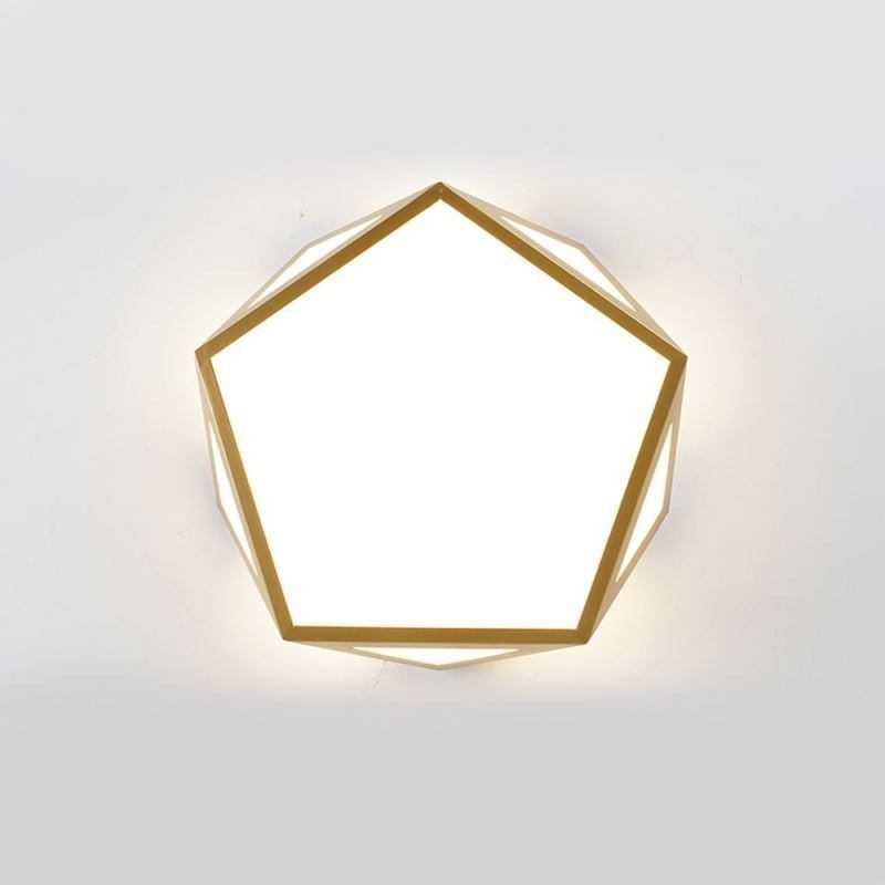 Kultainen geometrinen uppoasennettu akryylikattovalo