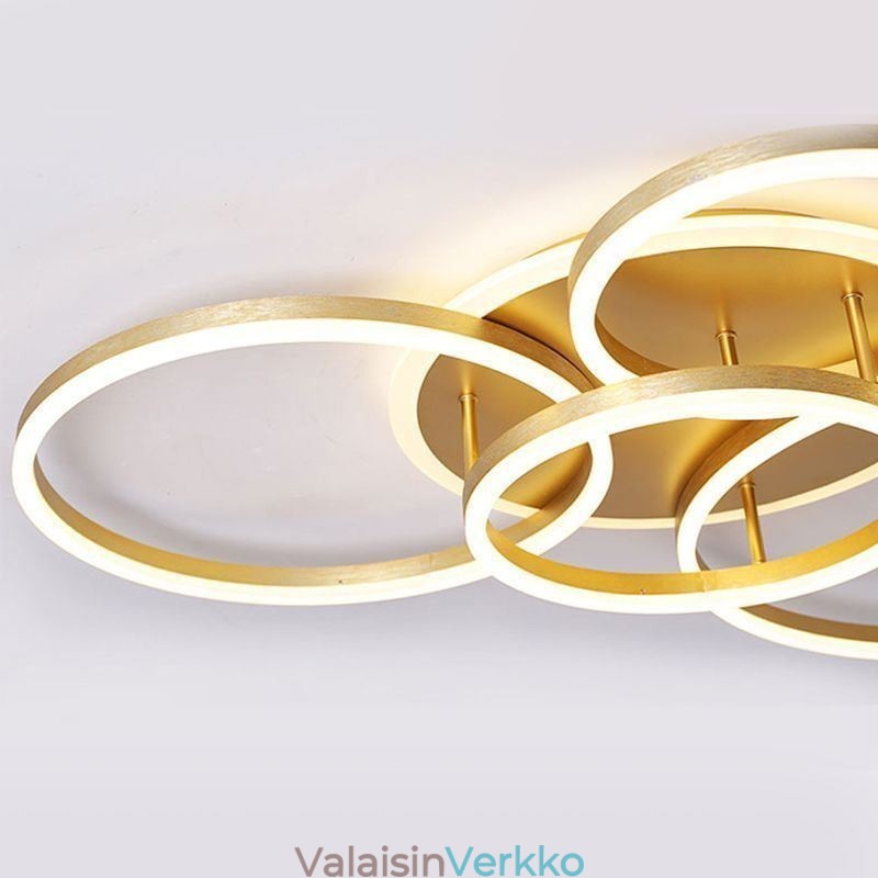 Halo Ring uppoasennettu moderni akryylikattovalo