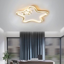 Creative Star Flush Mount Golden Star -kattovalo