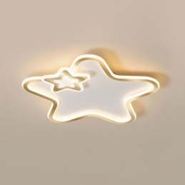 Creative Star Flush Mount Golden Star -kattovalo