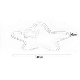 Creative Star Flush Mount Golden Star -kattovalo