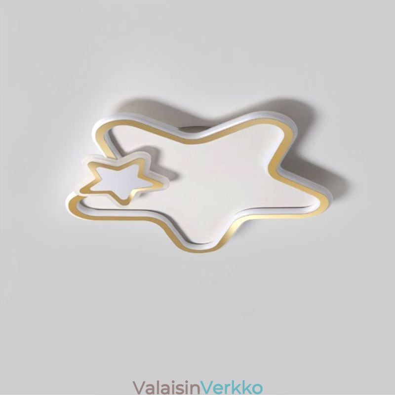 Creative Star Flush Mount Golden Star -kattovalo