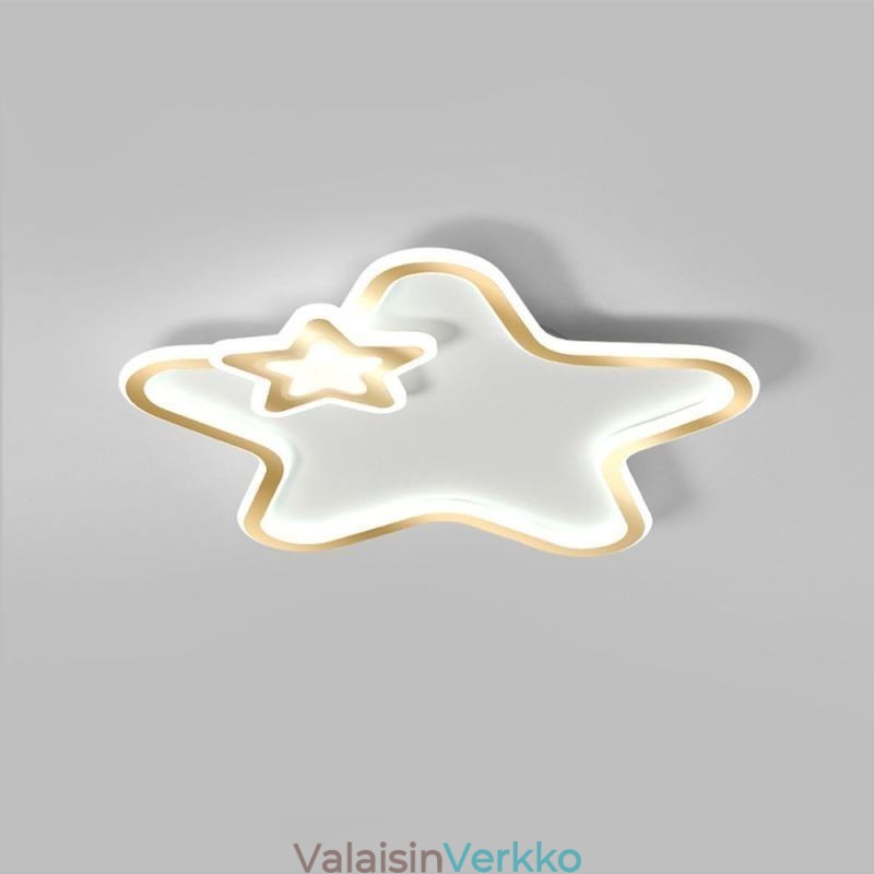 Creative Star Flush Mount Golden Star -kattovalo