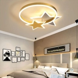Star Flush Mount kattovalaisin Akryyli Double Stars -valaisin