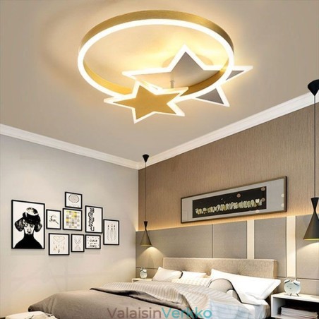 Star Flush Mount kattovalaisin Akryyli Double Stars -valaisin Star Flush Mount kattovalaisin Akryyli Double Stars -valaisin