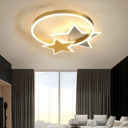 Star Flush Mount kattovalaisin Akryyli Double Stars -valaisin