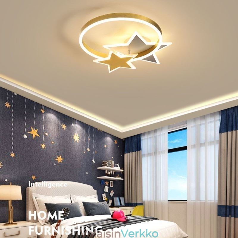 Star Flush Mount kattovalaisin Akryyli Double Stars -valaisin
