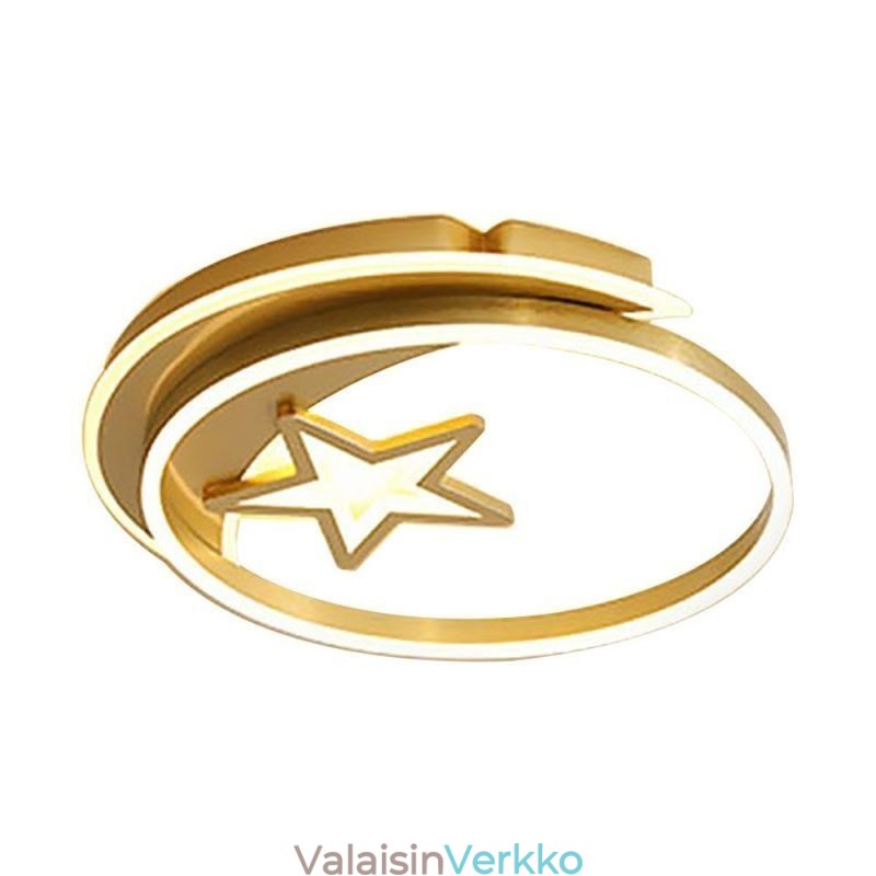 Moon Star uppoasennus kattovalaisin Kultainen akryylivalaisin