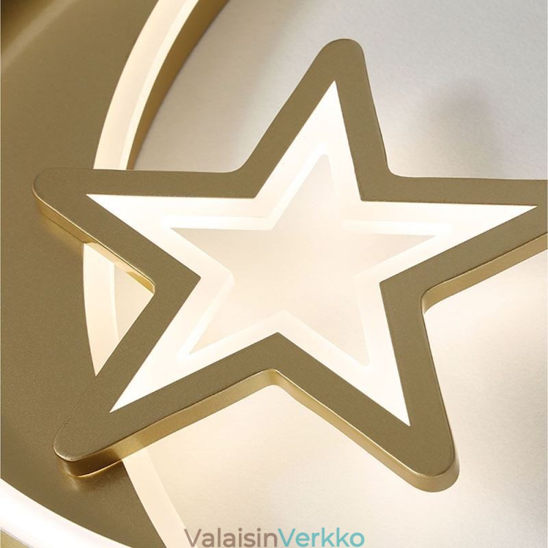 Moon Star uppoasennus kattovalaisin Kultainen akryylivalaisin