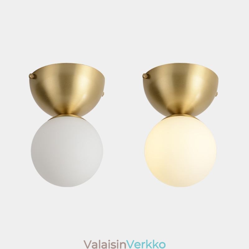 Nordic Brass Mini uppoasennus kattovalaisin eteisen valaistus