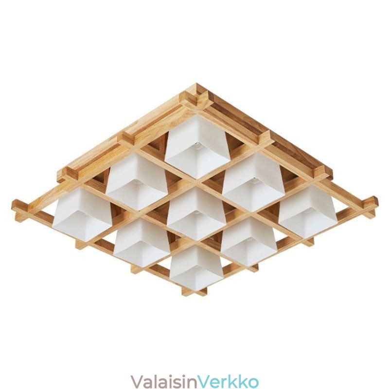 Nordic Square Grid Uppoasennus kattovalaisin Kumipuuvalaisin