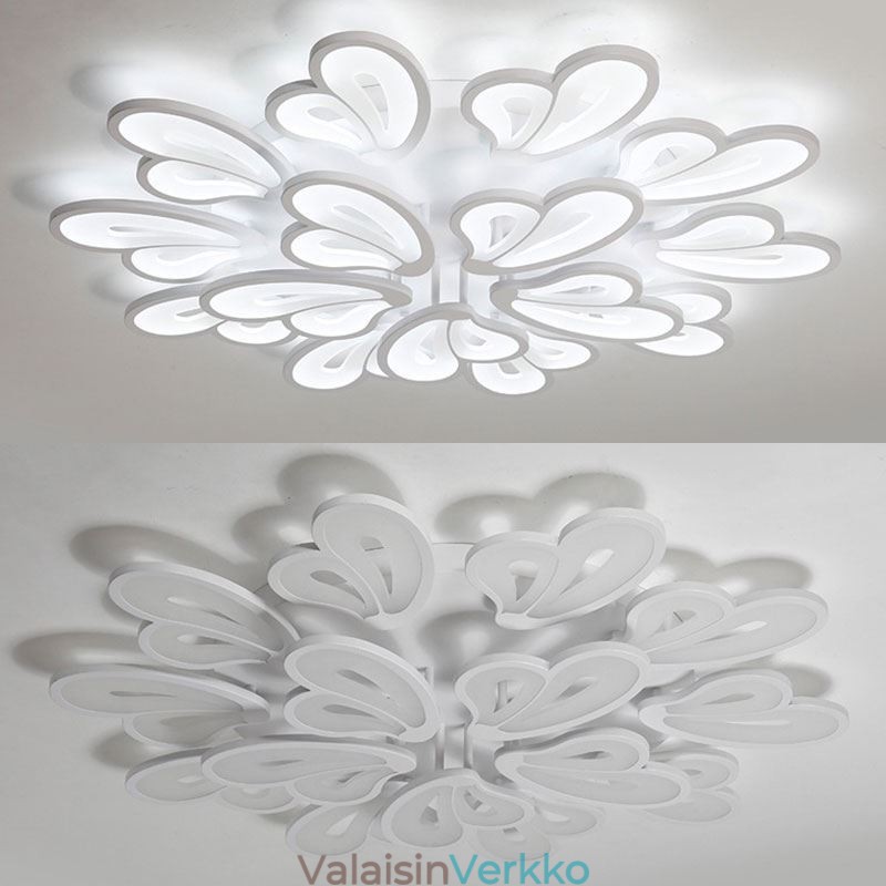 Moderni yksinkertainen uppoasennettava akryyliterälehden muotoinen kattovalaisin