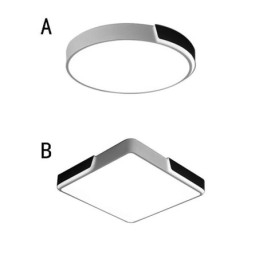 Moderni yksinkertainen uppoasennettava pyöreä kattovalo