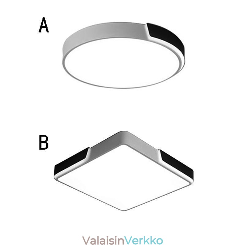Moderni yksinkertainen uppoasennettava pyöreä kattovalo