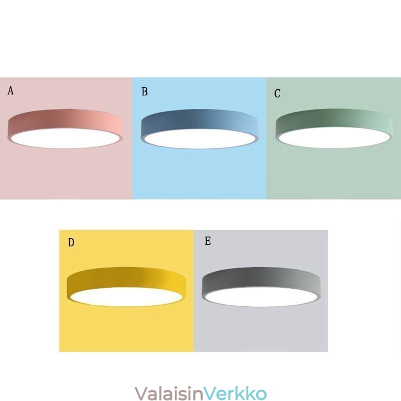 Moderni uppoasennettava pyöreä kattovalo Ultraohut kodin valaisin