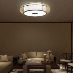 Kiinalainen erityinen Bamboo Flush Mount Luova japanilainen pyöreä kattovalo