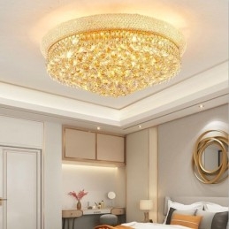European Flush Mount Light Ylellinen kristallikattovalaisin