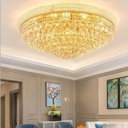 European Flush Mount Light Ylellinen kristallikattovalaisin
