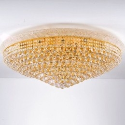 European Flush Mount Light Ylellinen kristallikattovalaisin