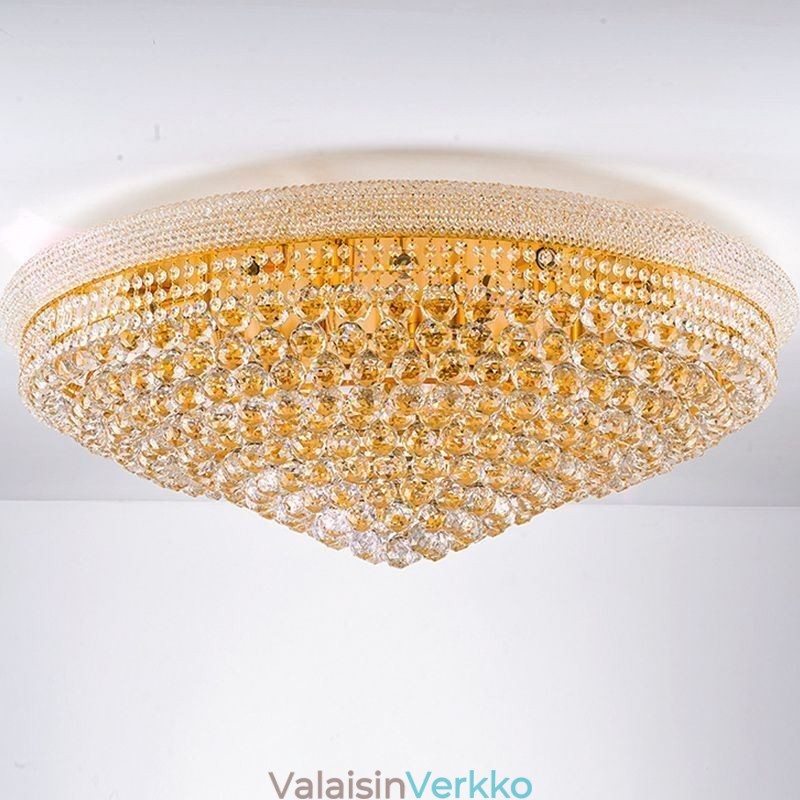 European Flush Mount Light Ylellinen kristallikattovalaisin