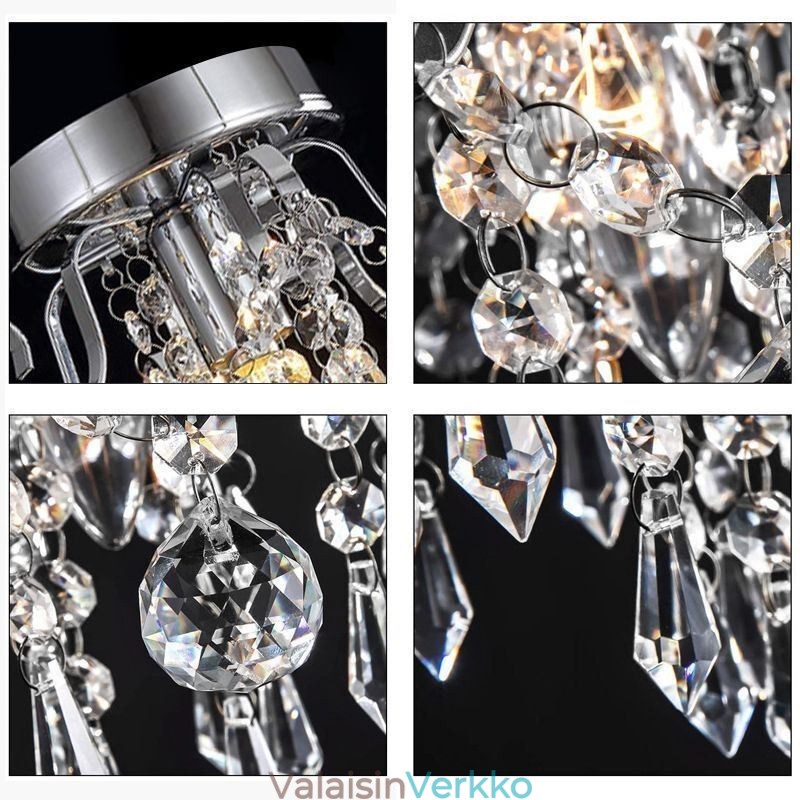 Moderni minimalistinen uppoasennettava yksikristallinen kattovalaisin